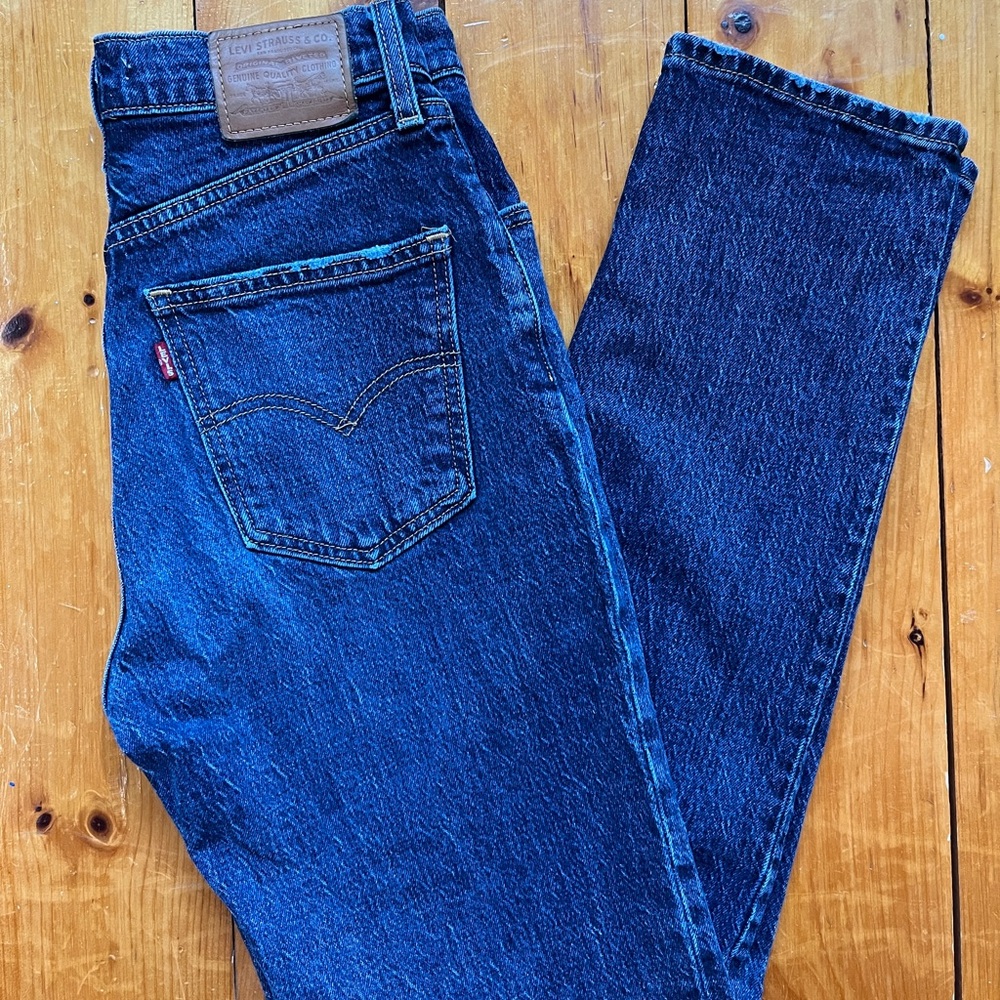 Levi's 70s High Slim Straight Jeans Dark Blue